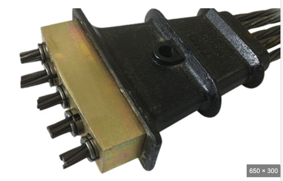 3s-5s Monostrand Jack et pompe 15.24mm Ancrage en fonte pour le post-tensionnement