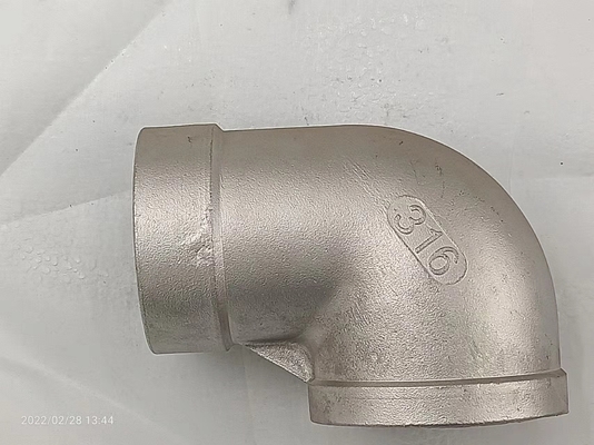 OIN argentée inoxydable 9001 de couleur de ferrure de coude de tuyau d'acier de 1 pouce 304 certifiée