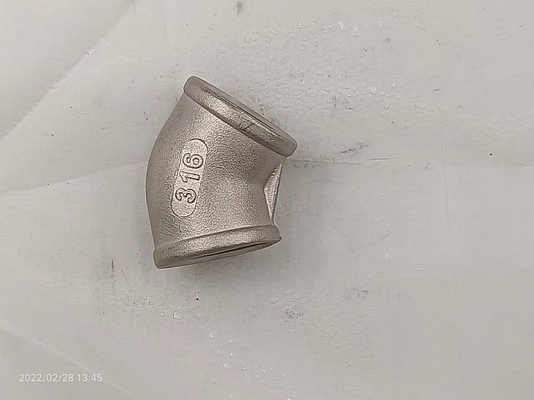 3 résistance à la corrosion de Sch 10 de coude de degré d'acier inoxydable de pouce 316 45