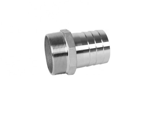Le mâle sans couture a fileté le mamelon hydraulique de connecteur de tuyau d'acier inoxydable de prise