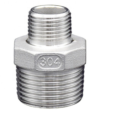 304 316L ont fileté le réducteur masculin inoxydable de mamelon de sortilège de garnitures de tuyau d'acier